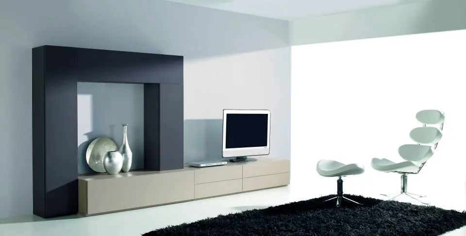 Salon moderno a medida dk muebles