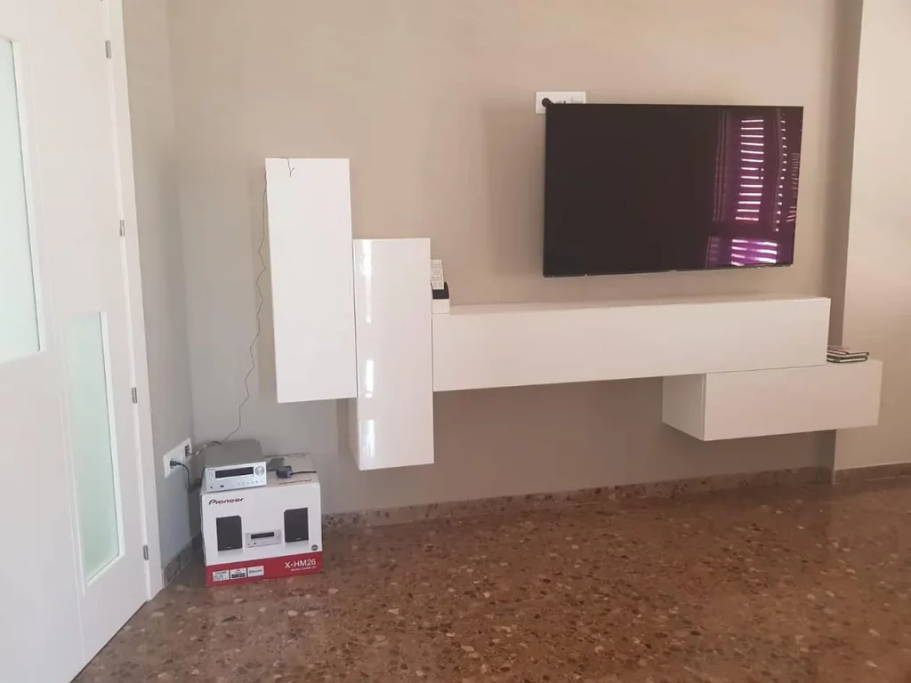 Salon moderno a medida dk muebles