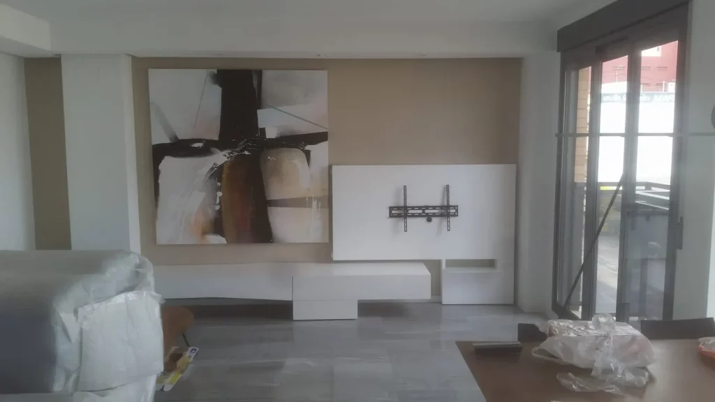 Salon moderno a medida dk muebles